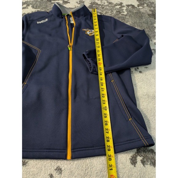 Nashville Predators Navy Blue Reebok Center Ice Full Zip‎ Hockey Jacket NHL - Picture 7 of 7